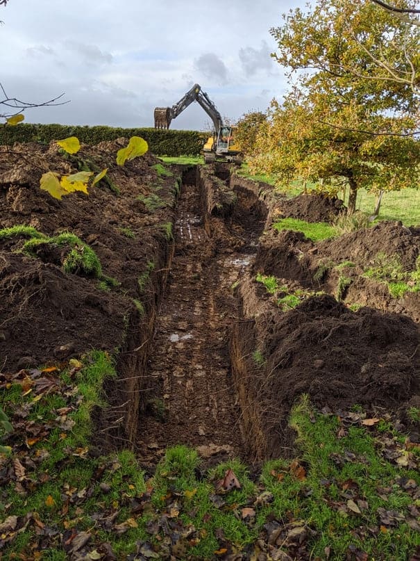 GSHP underground installation construction