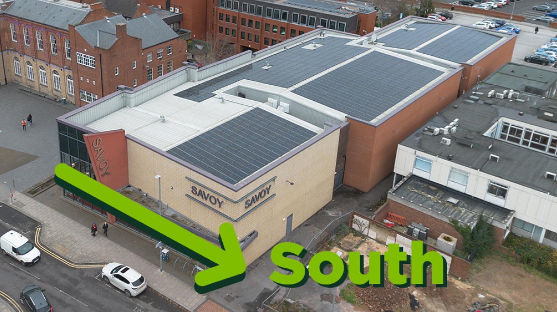south facing solar panels