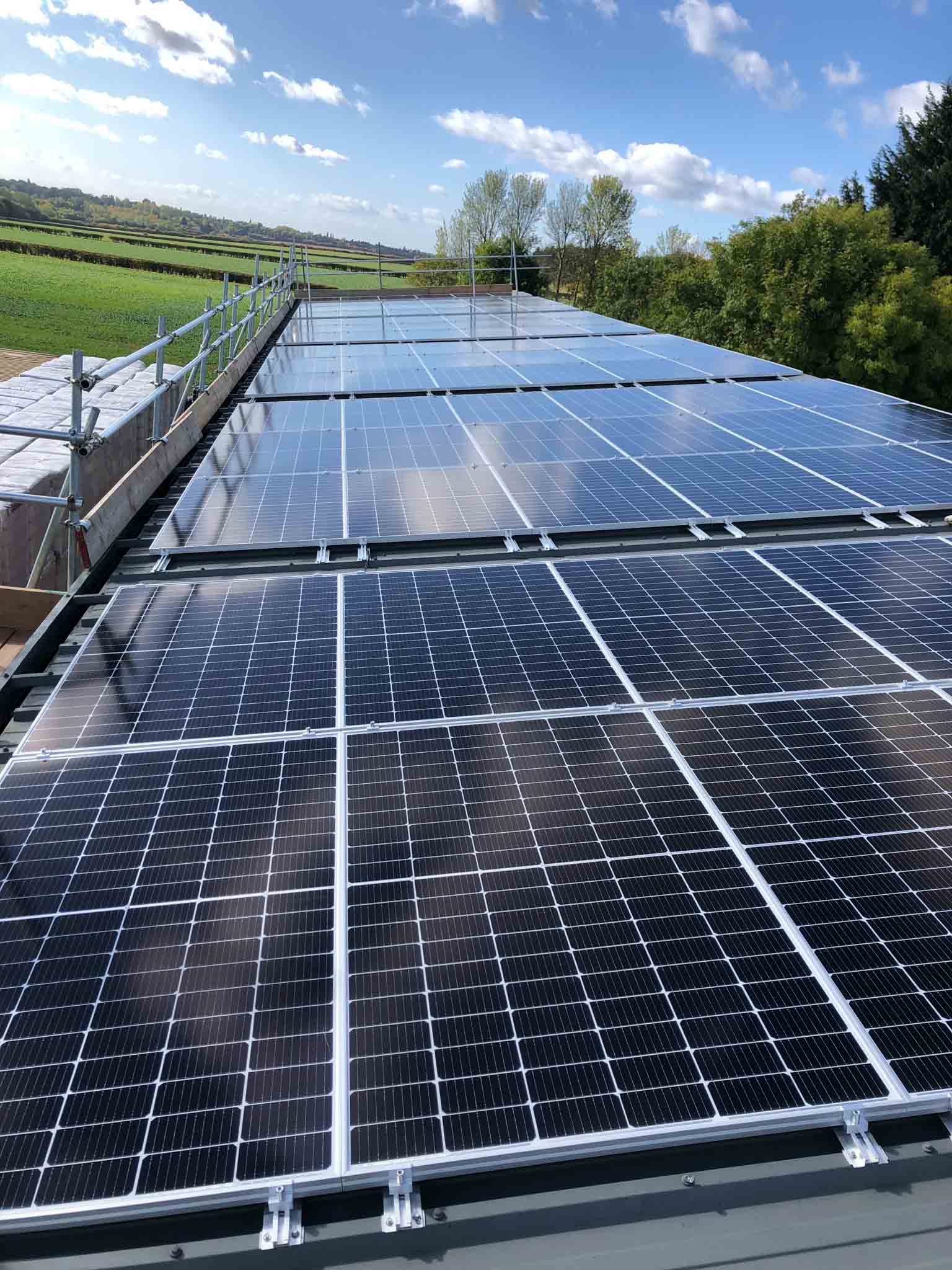 Solar panel installation