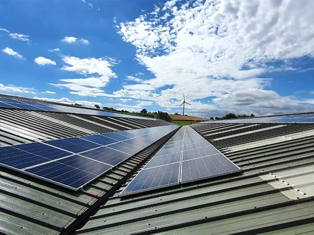 Windmill with solar panels