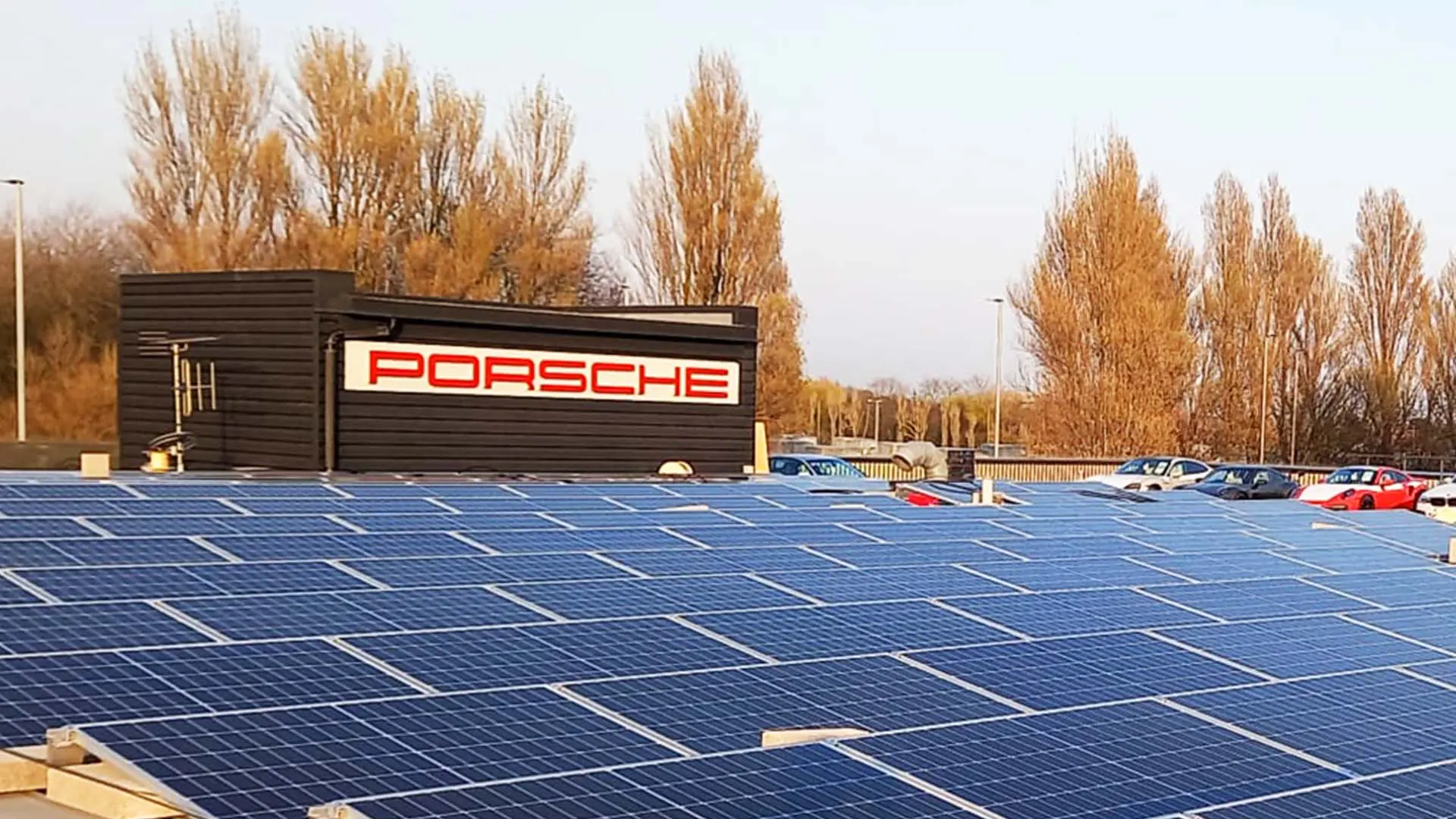 car dealership solar pv installation