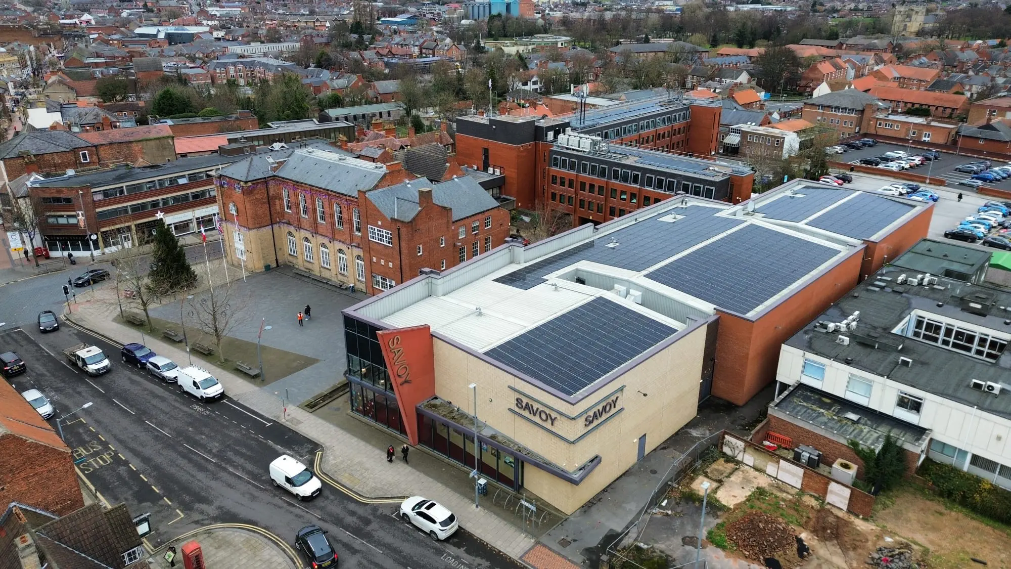 195kWp solar PV system at Savoy Cinema at Worksop