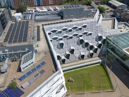 Solar PV on Coventry University roof