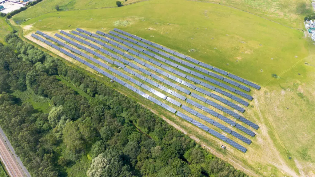 ground mount solar at Croft Farm