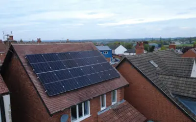 close up of solar PV domestic