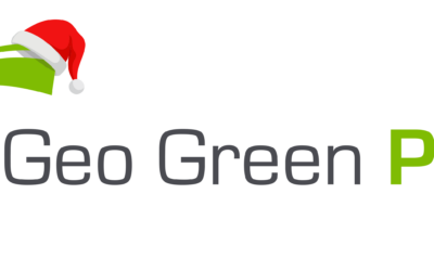 geo green power christmas logo