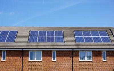 solar panels on house roof
