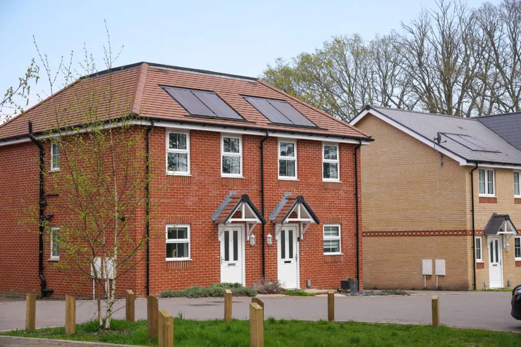 uk home with solar panels