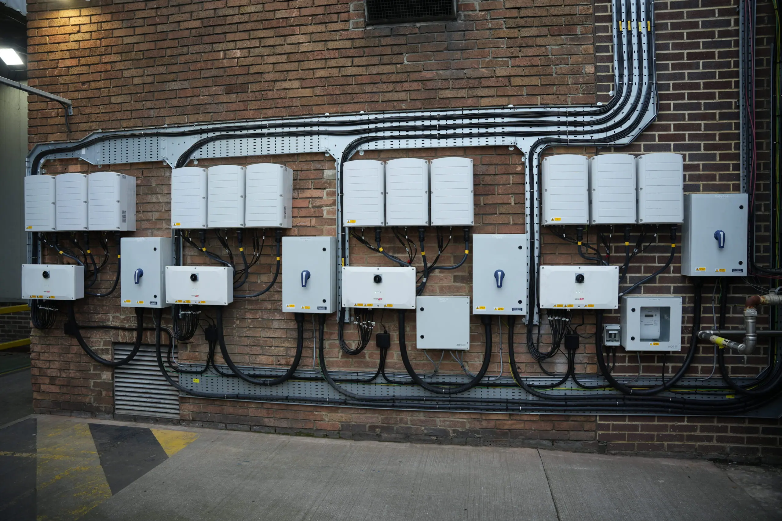 solaredge commercial solar battery installation