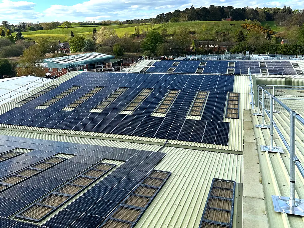 300kWp solar PV system at F Ball & Co