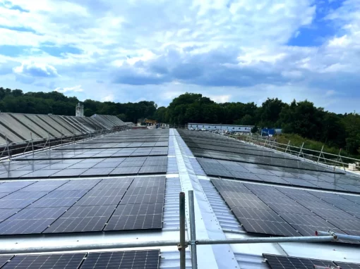 View of Evans Concrete solar PV