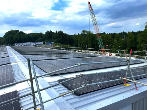 solar panels on the Evans Concrete roof
