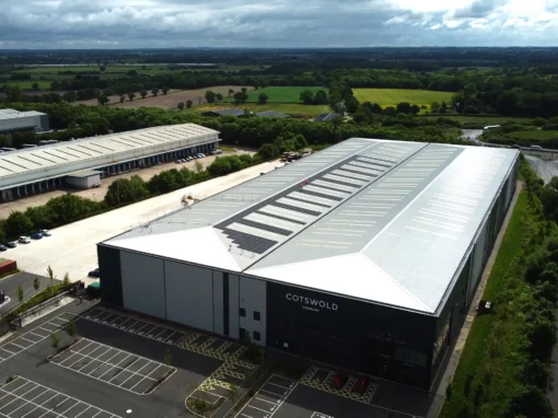 155kWp solar PV system at Cotswold Company