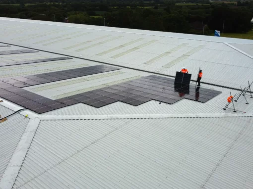 worker on rooftop Cotswold Company