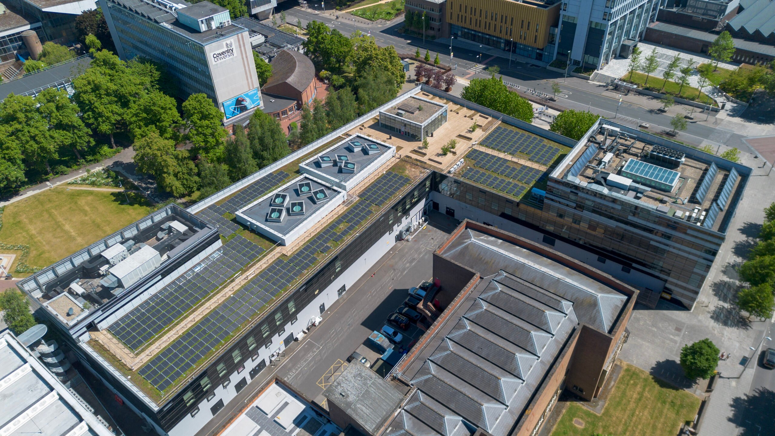 360kWp solar PV system for Coventry University