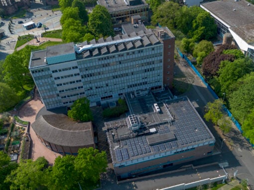 Solar PV on Coventry University roof