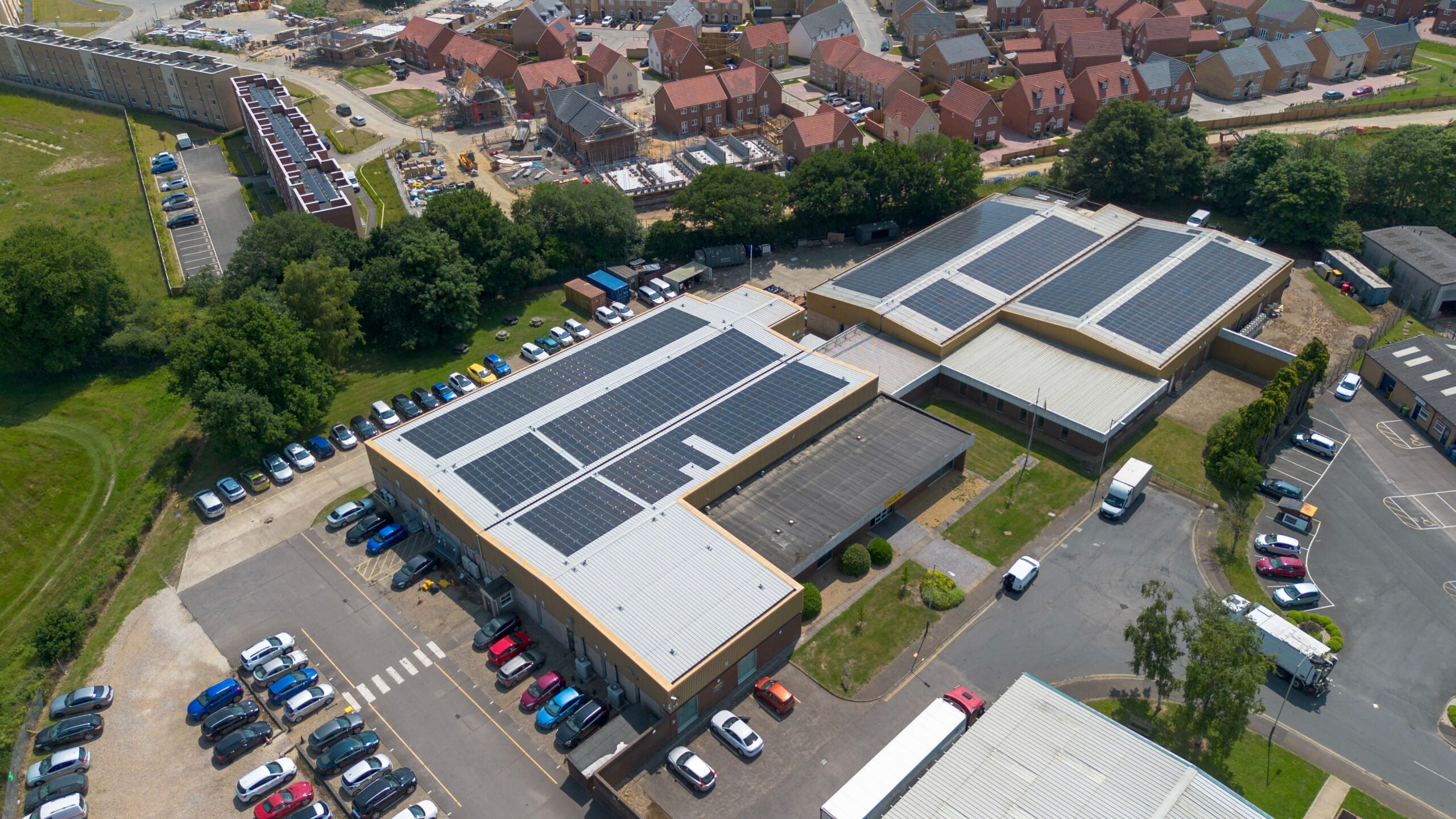 solar PV install at Fluke