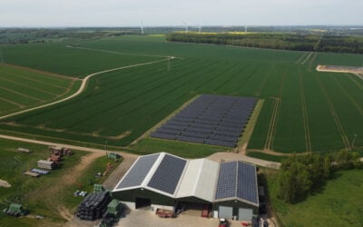 ground mount and roof top solar PV on Red House Farm