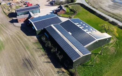 commercial solar panels on roof