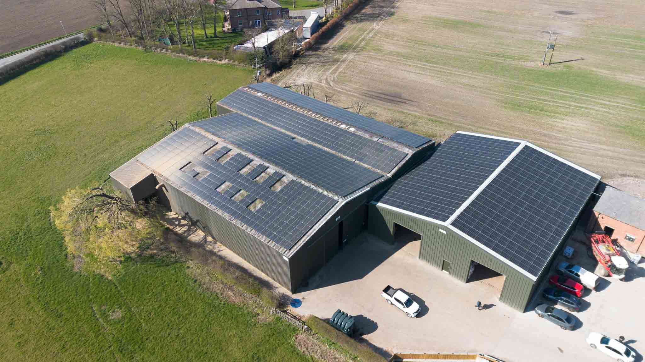 warehouse solar panels