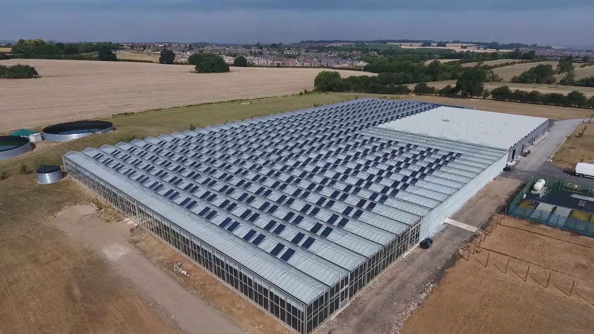 horticultural solar install