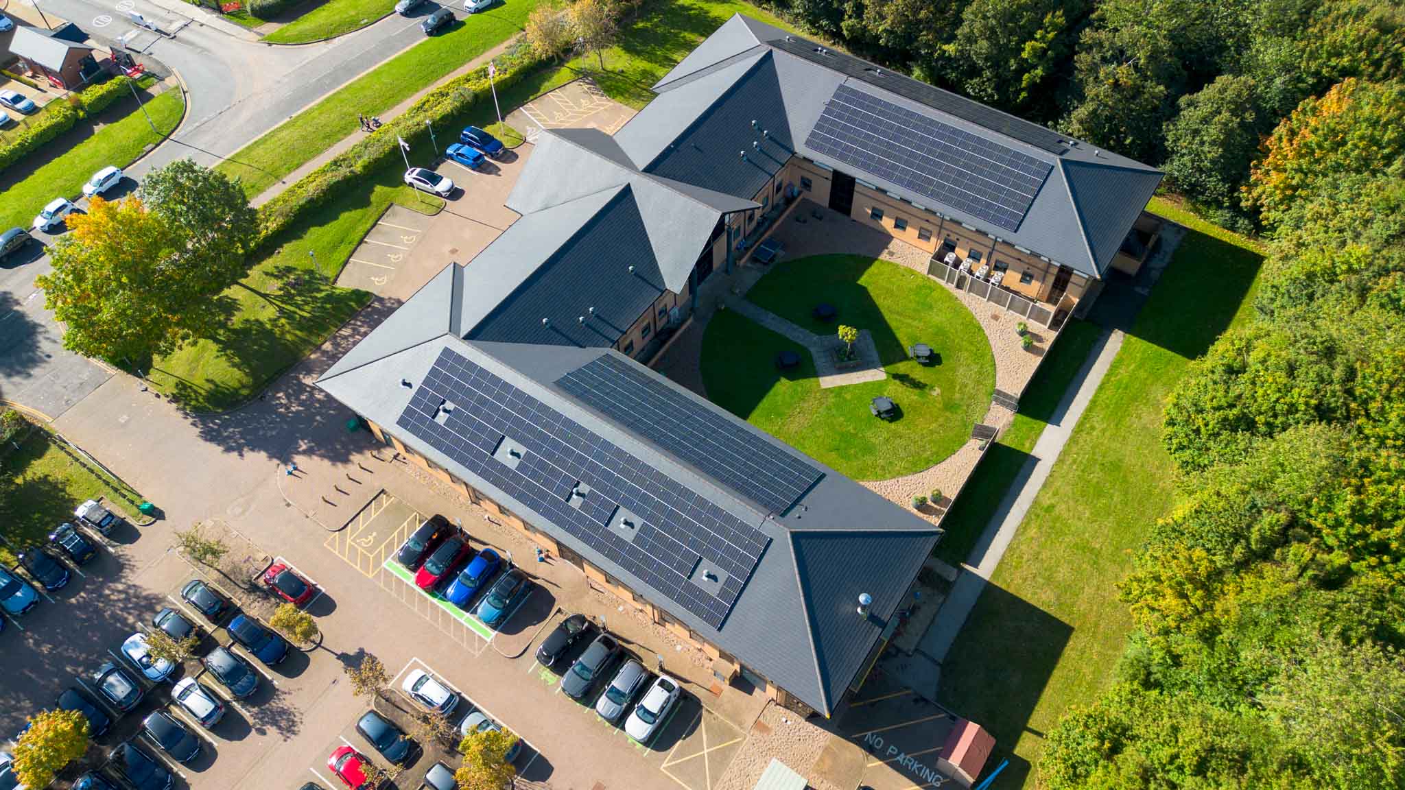 commercial solar install at Ruddington for ideagen