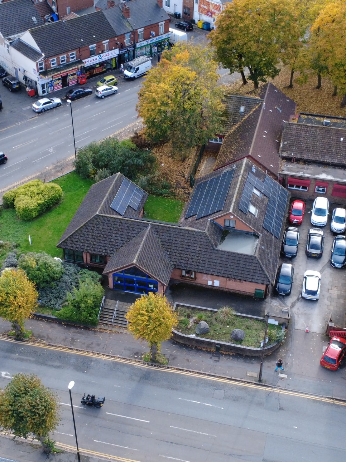 solar on small uk healthcare building