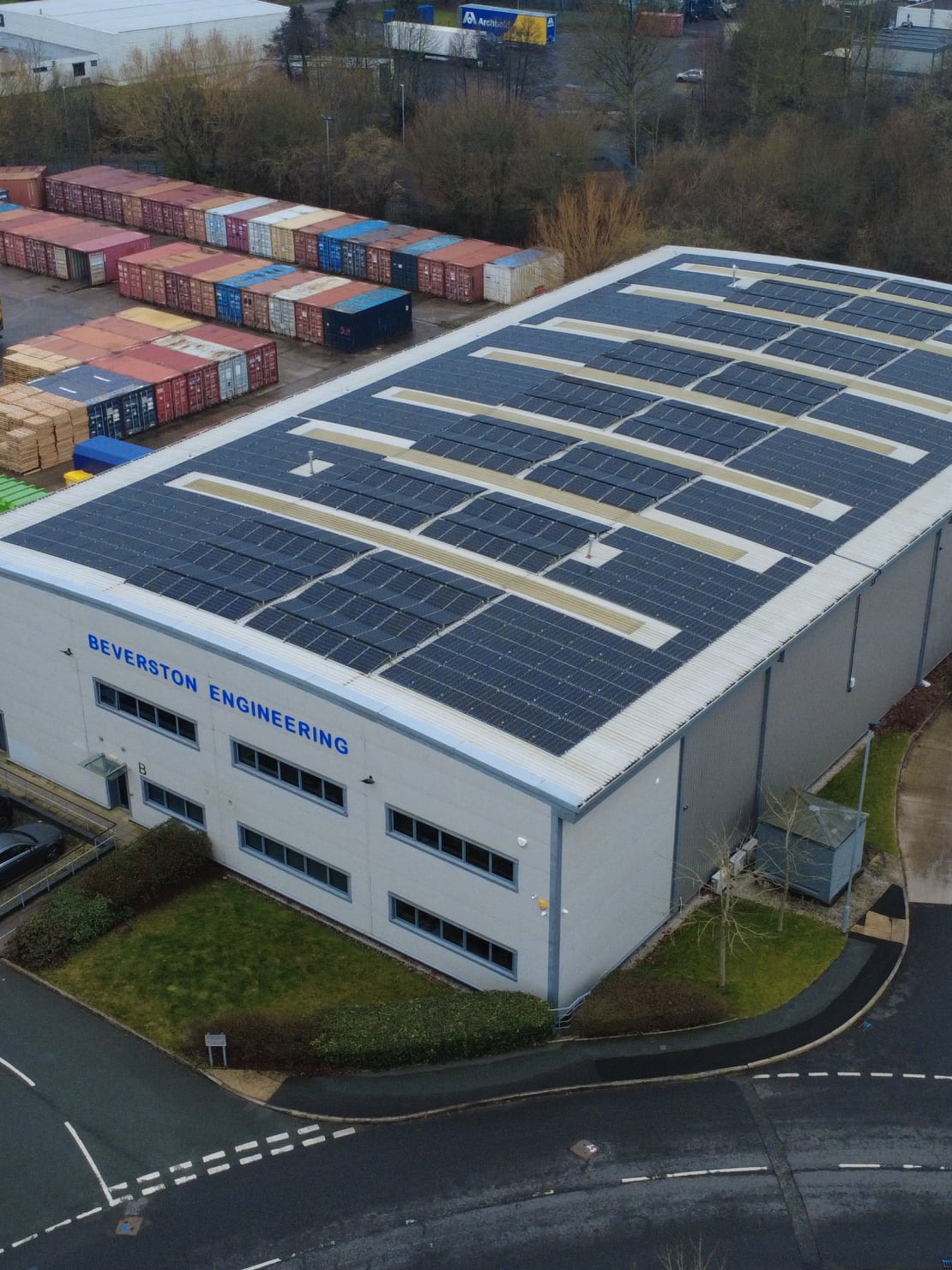 commercial solar in industrial site