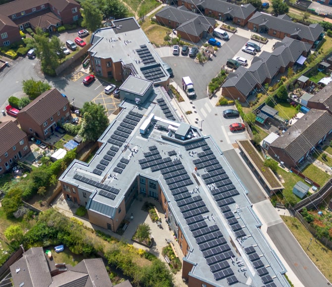 solar for healthcare building