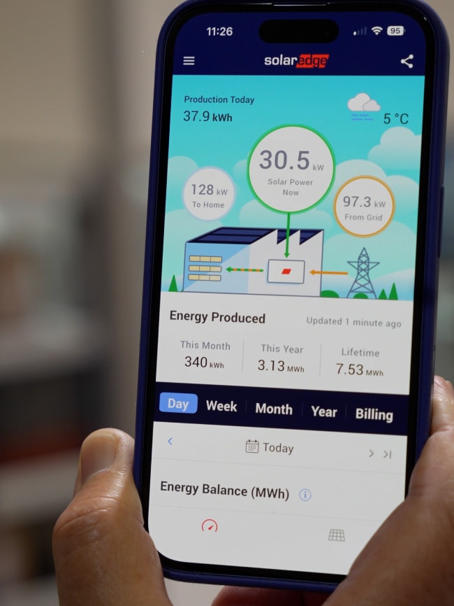 solar monitoring on phone app