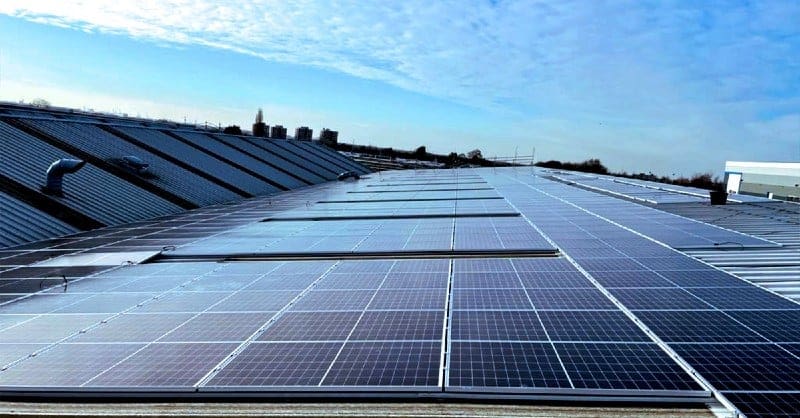 Commercial solar install for west coast corrugated