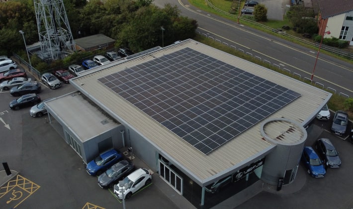 solar on car dealership
