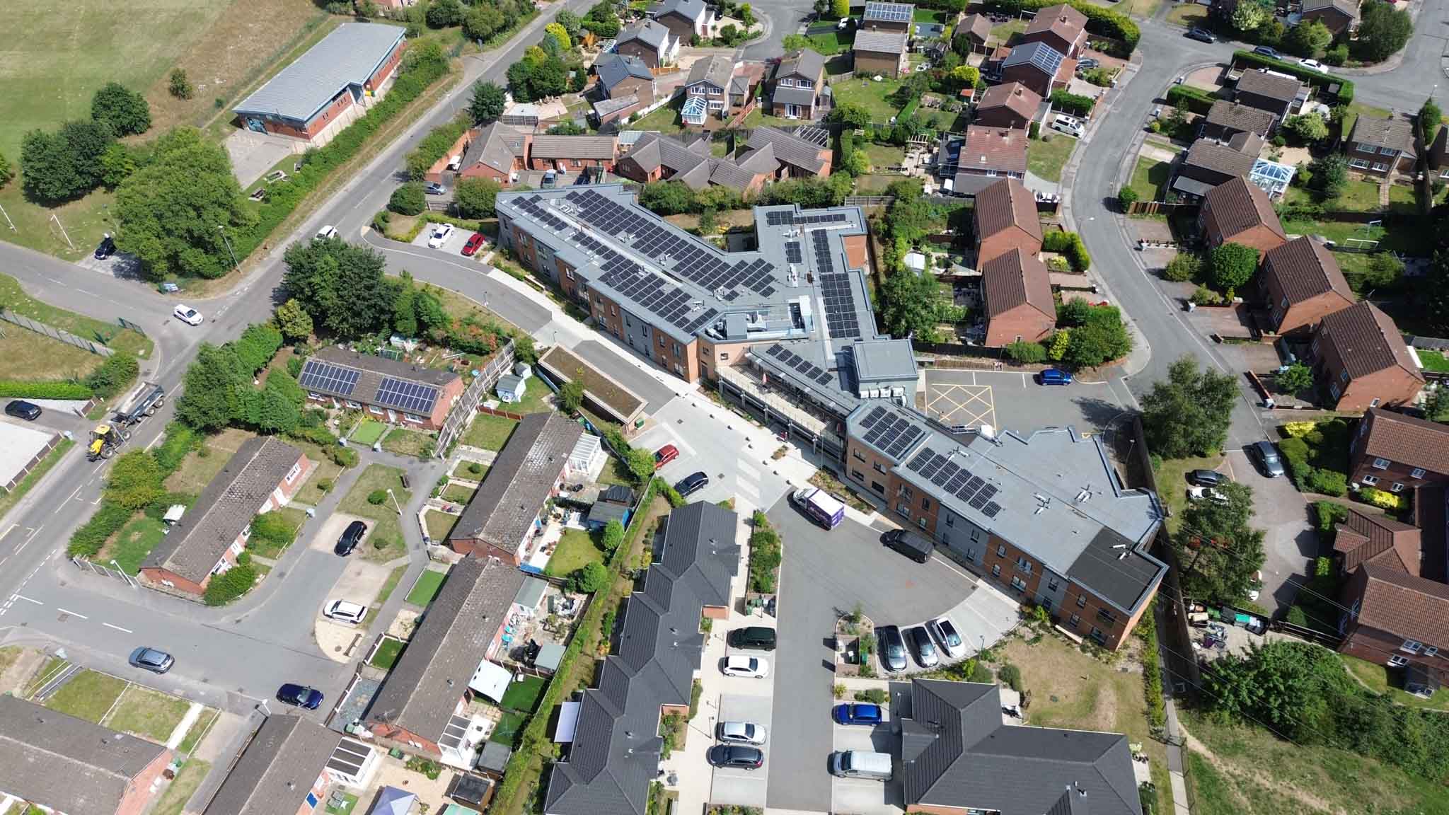 Broadleaves care home solar installation