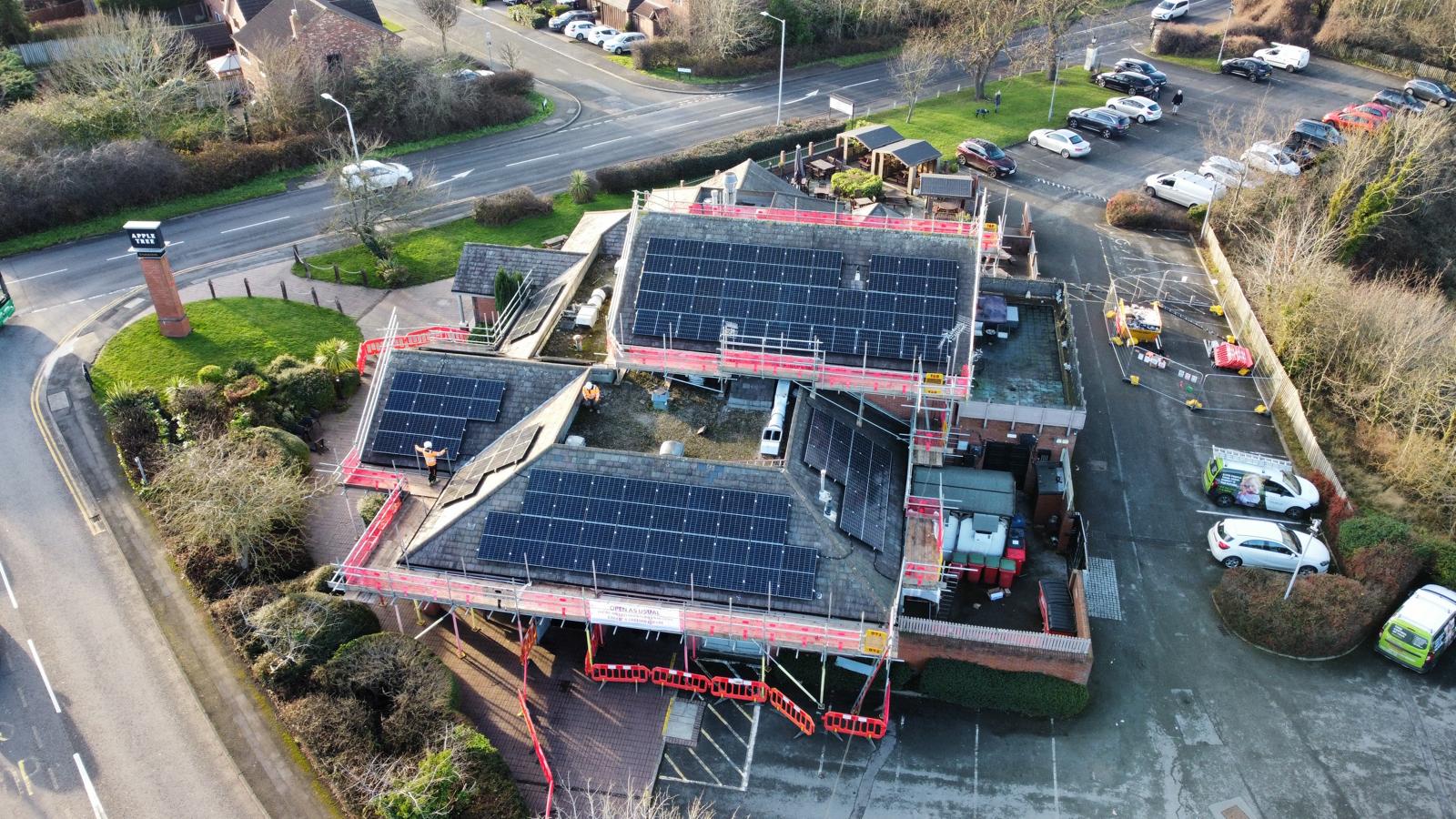 solar install for mitchells & butlers