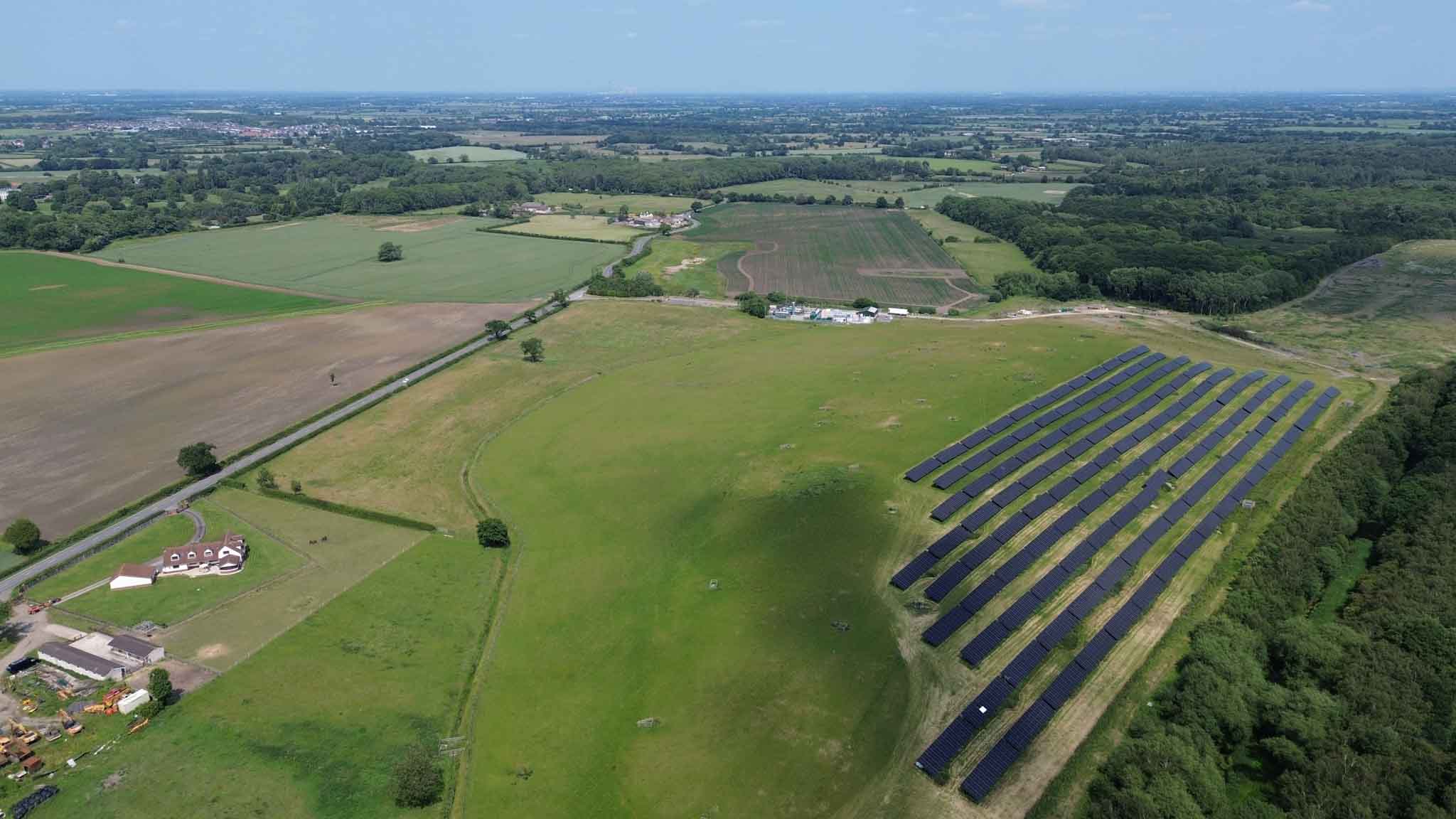 Solar installation at Croft Farm