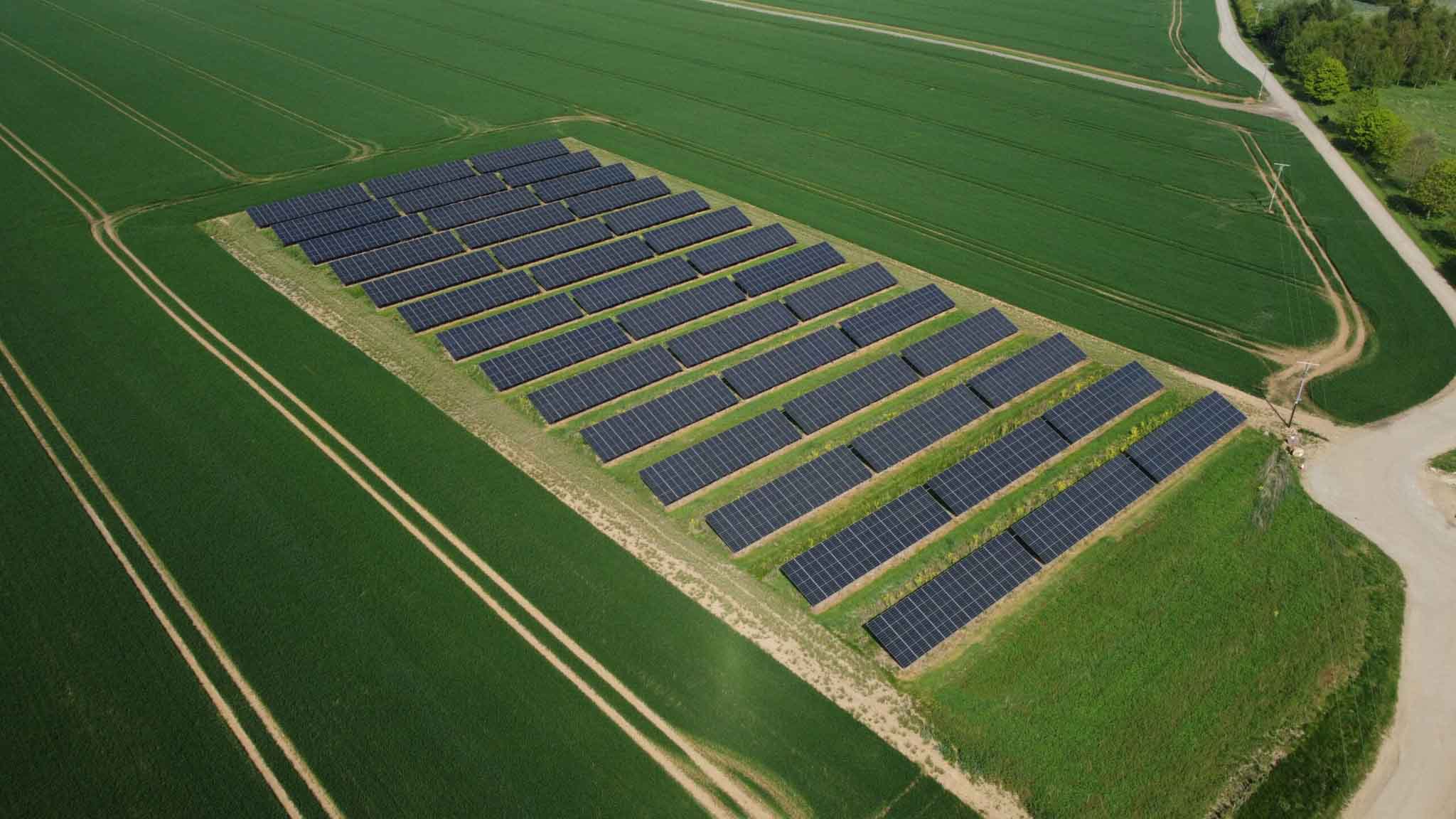 solar installation at red house farm