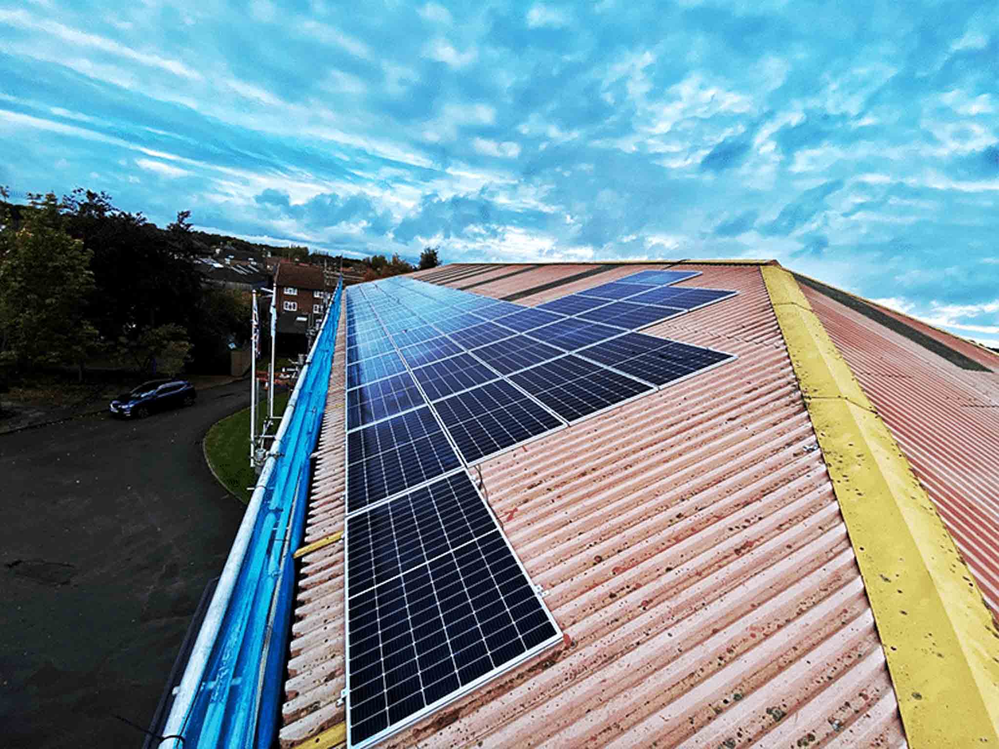 Bright Steels solar installation