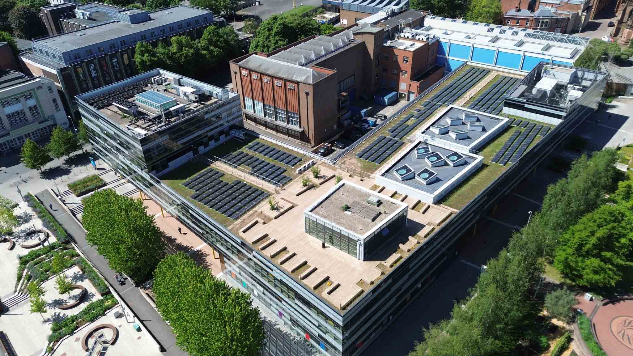 solar installation for Coventry university
