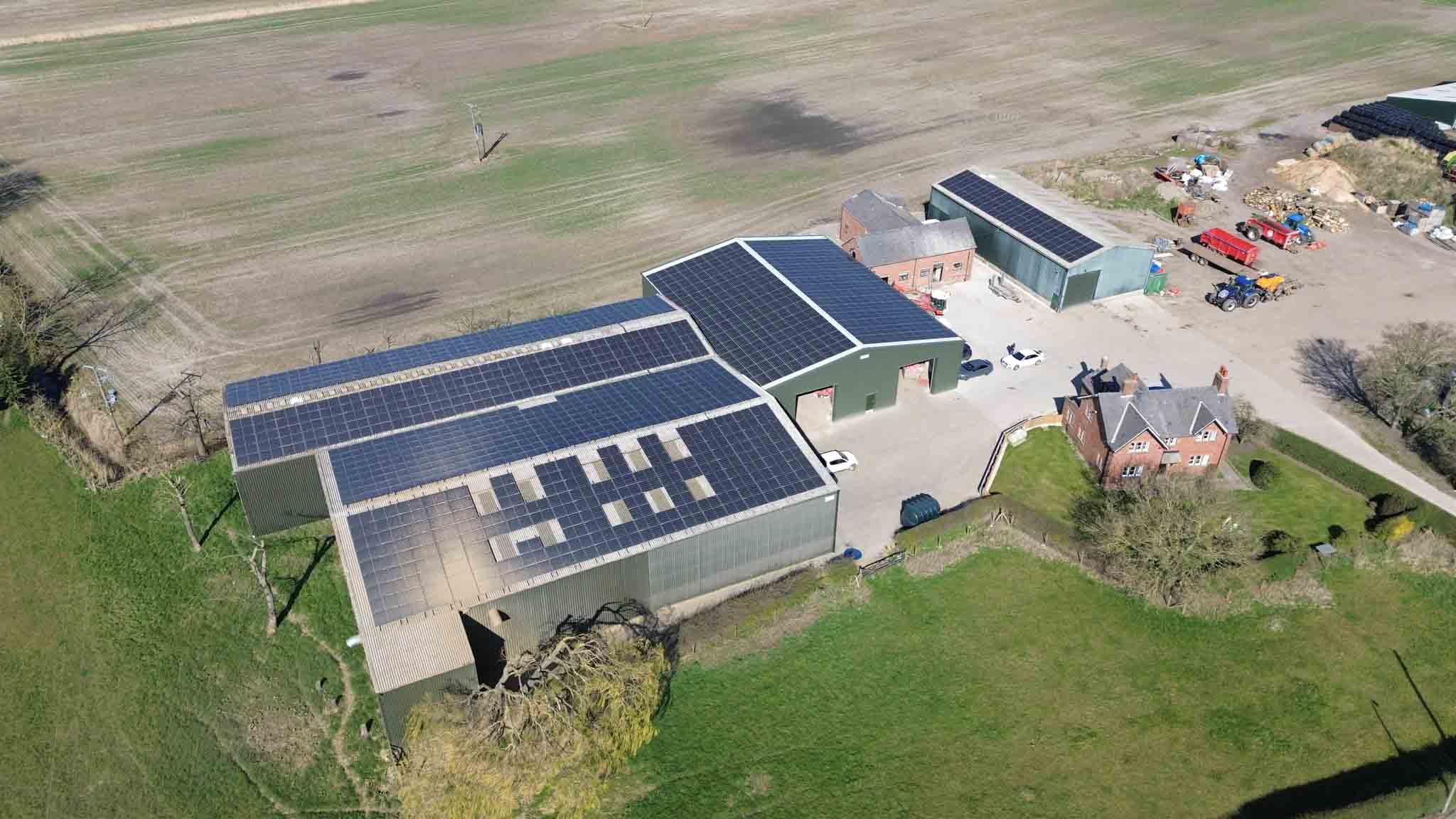 solar installation for farm in lancashire