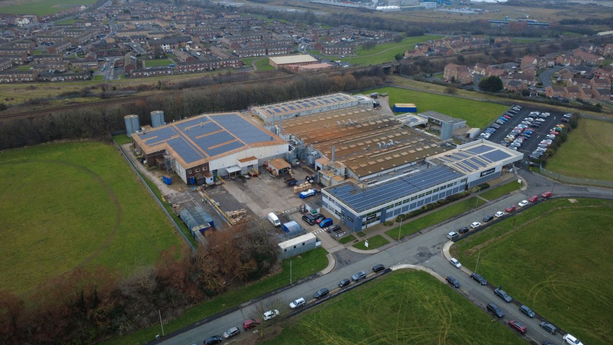 Industrial large scale solar installation