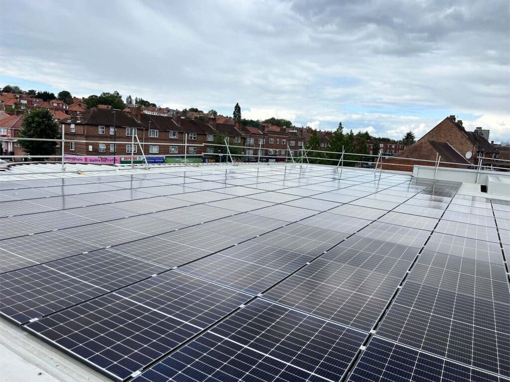 commercial solar installation for toyota in enfield