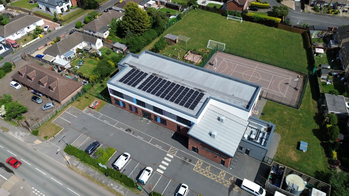 School solar installation