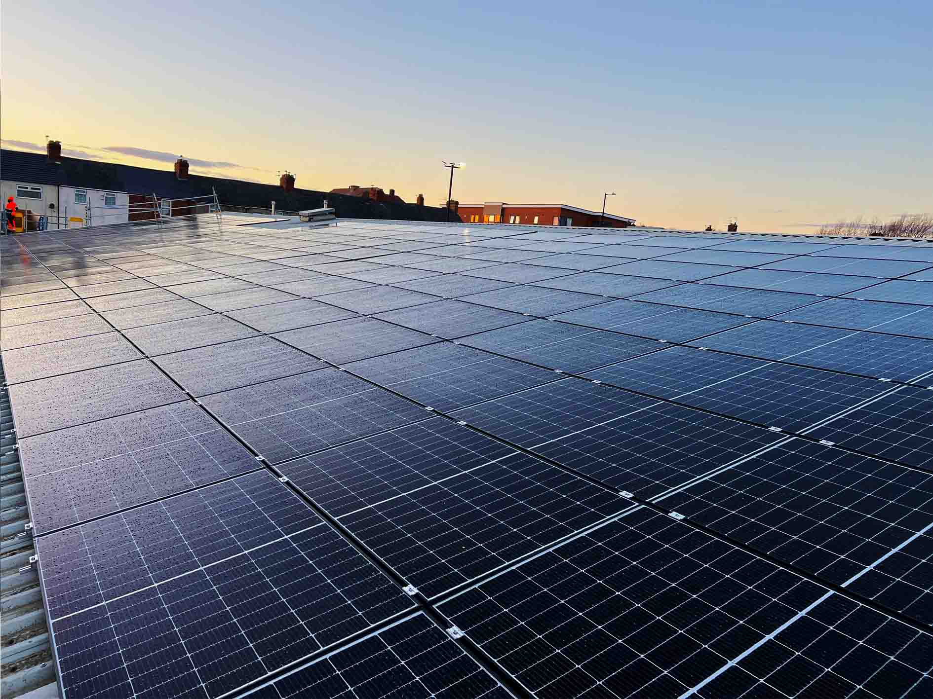 car dealership solar installtion