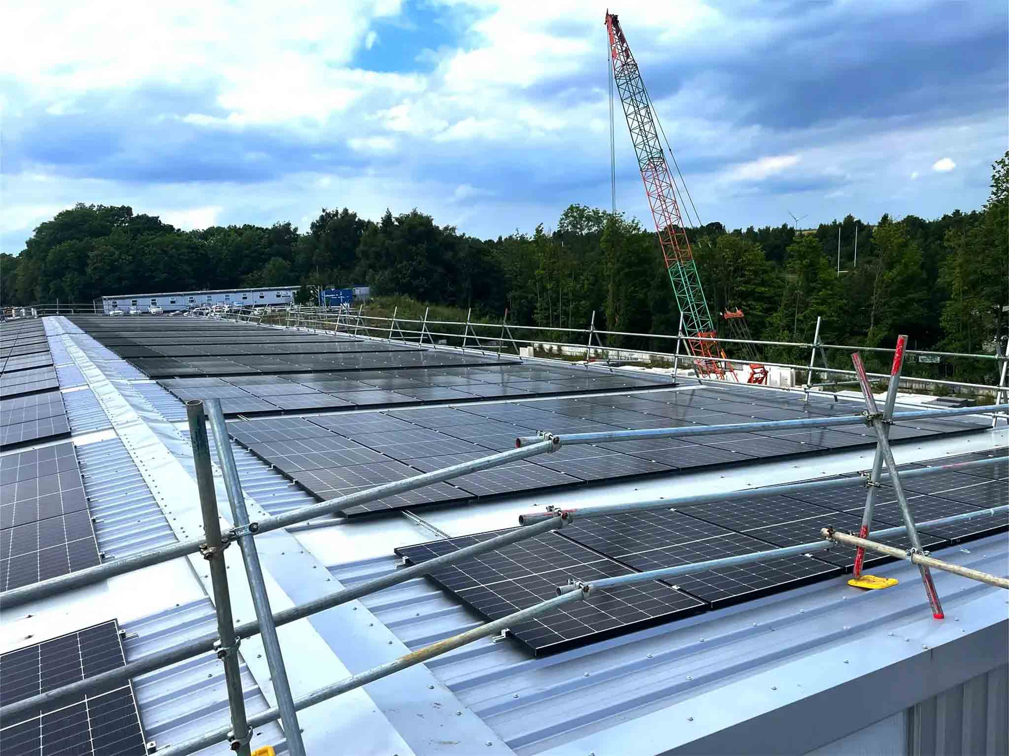 solar installation for concrete manufacturer