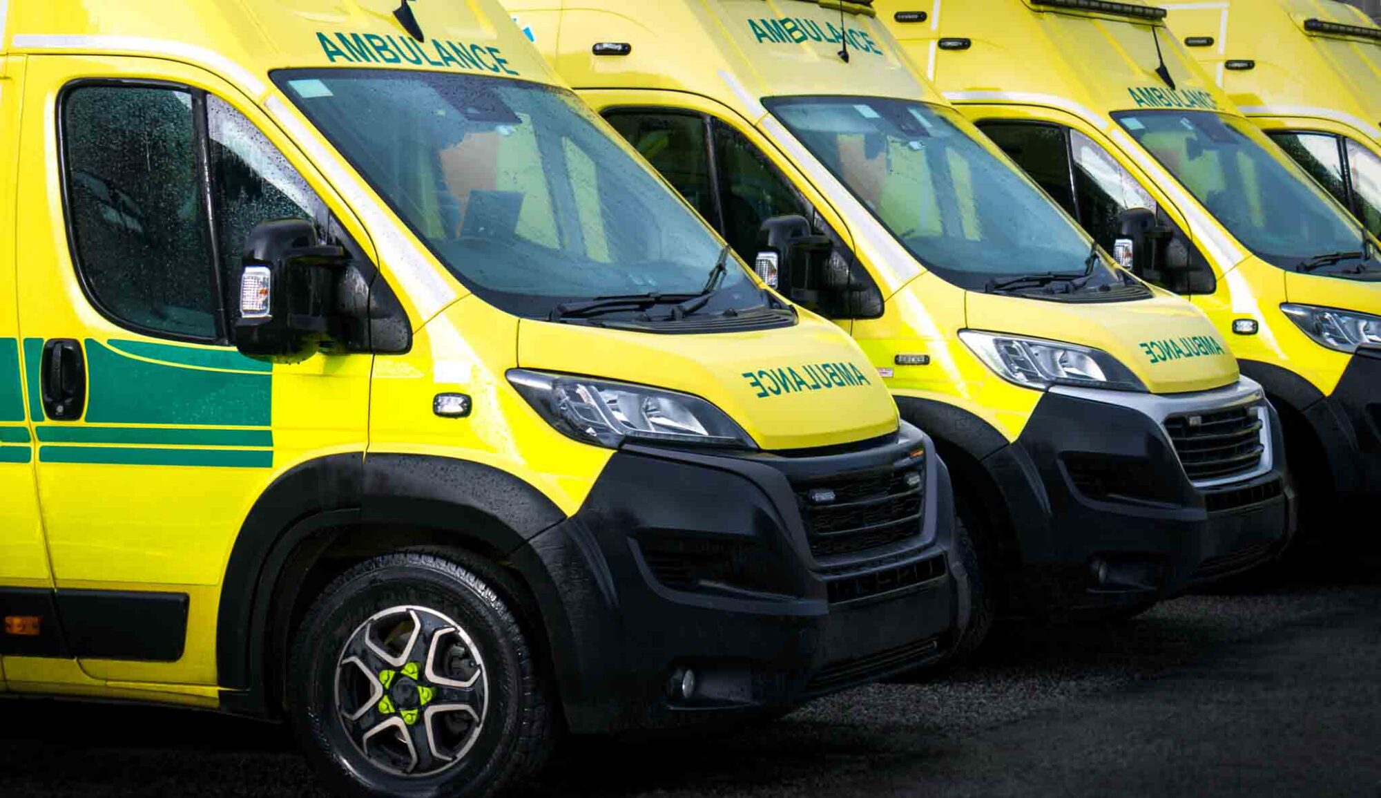 fleet of ambulances