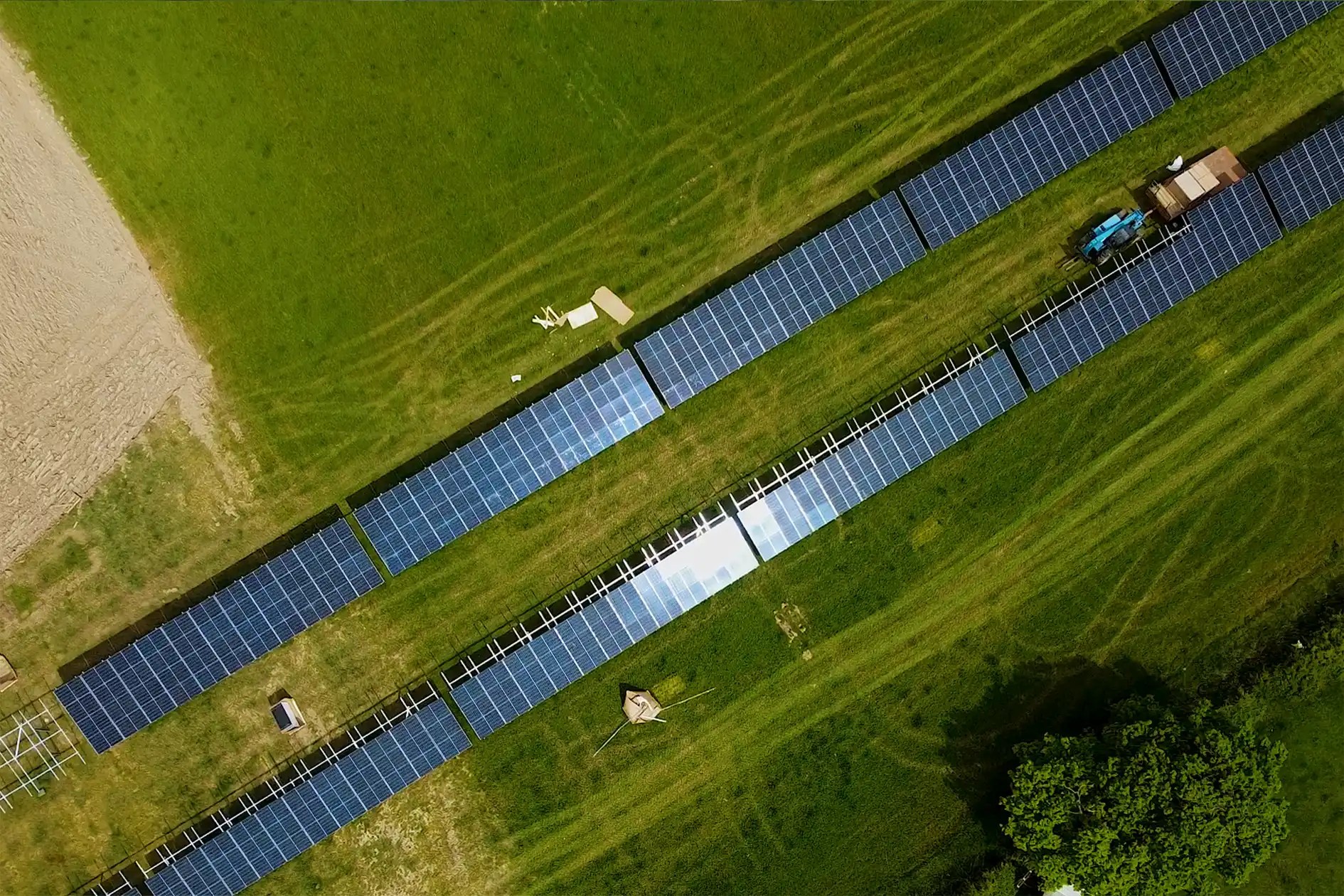ground-mount solar on farm