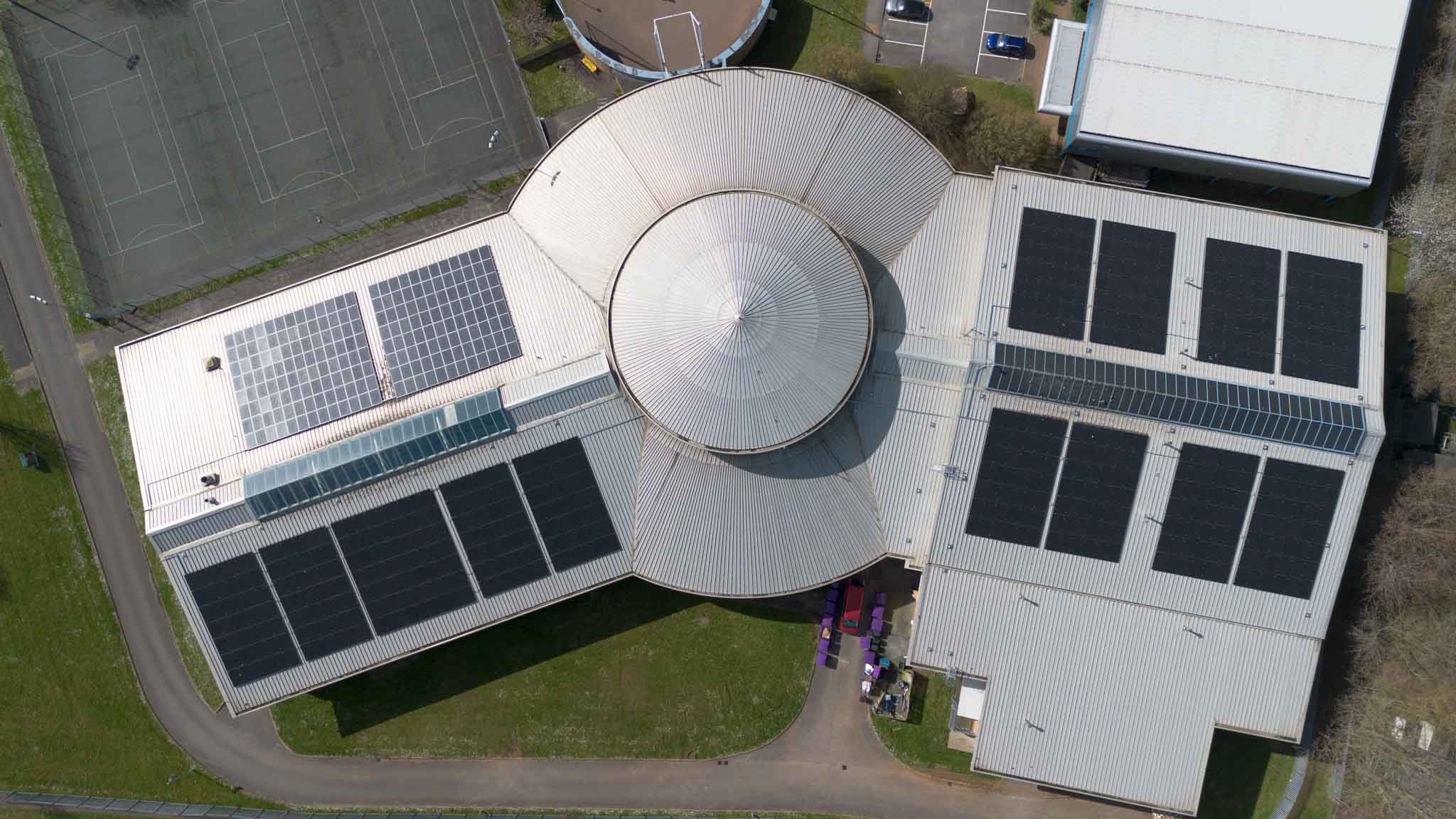 leisure centre commercial solar in uk