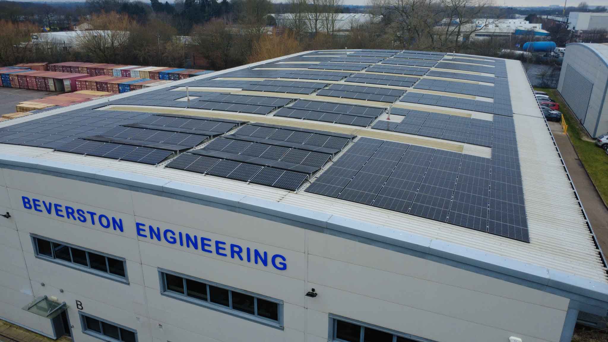 rooftop solar pv for beverston warehouse
