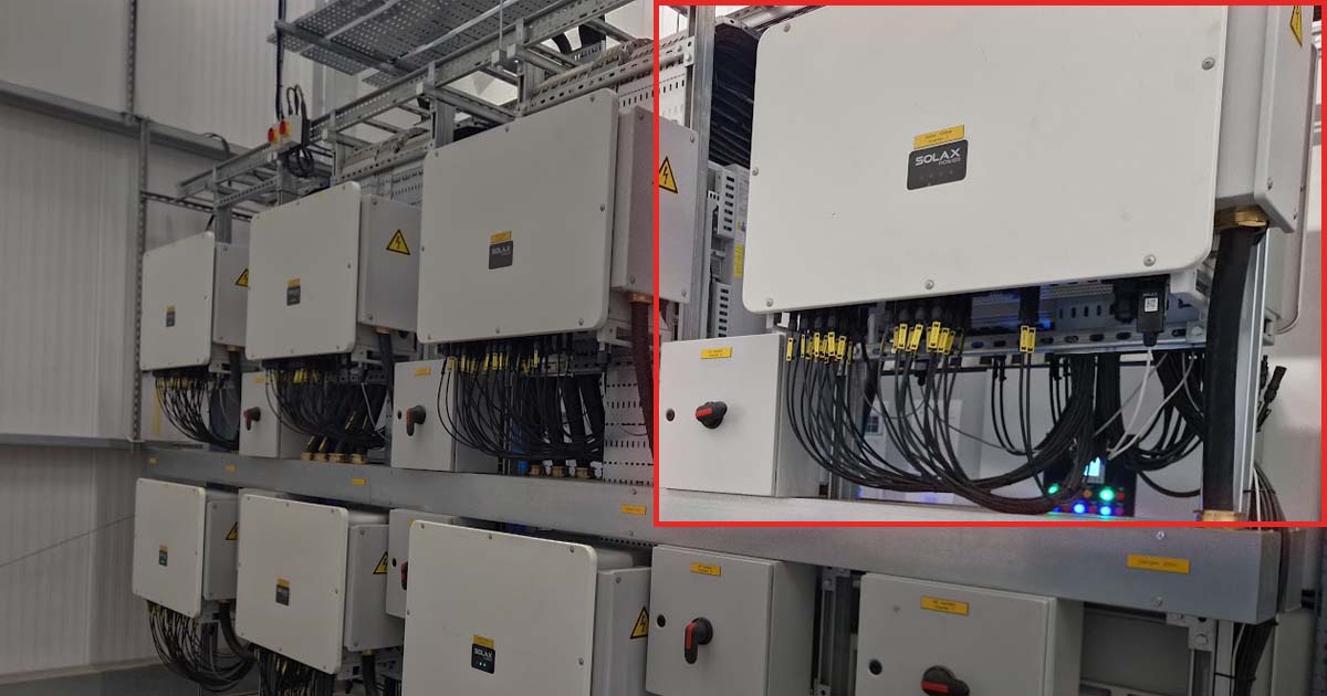 Inverter too close to isolator at solar installation in lincolnshire