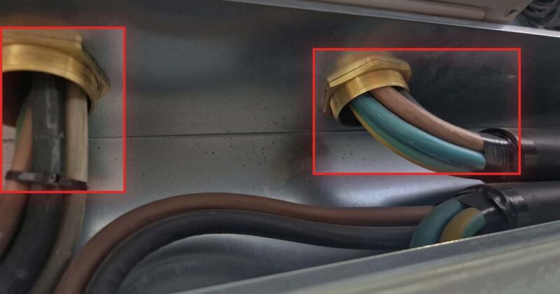 Undersized cabling